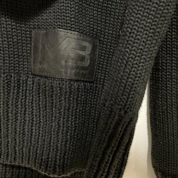 Marc Buchanan Men’s Black Heavy Knit‎ Pullover Shawl Collar Sweater Size XL - Picture 2 of 9